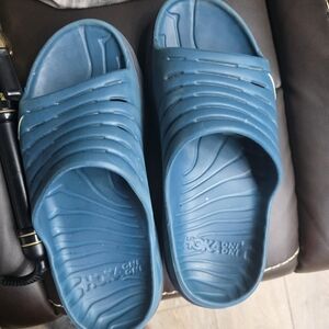Hoka One One Teal Slide Sandals
